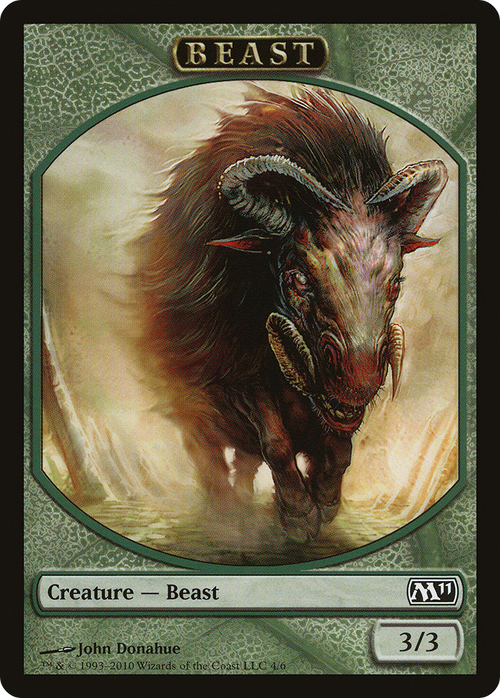 Beast Token (M11-004) - Magic 2011 Tokens