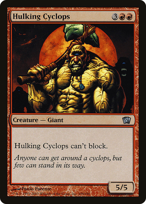 Hulking Cyclops (8ED-195) - 8th Edition Foil
