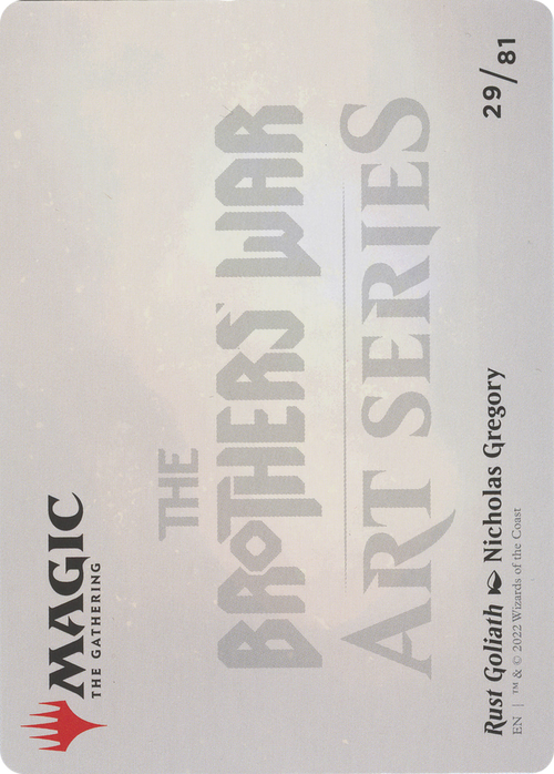 Rust Goliath // Rust Goliath (ABRO-029) - The Brothers' War Art Series (Borderless)