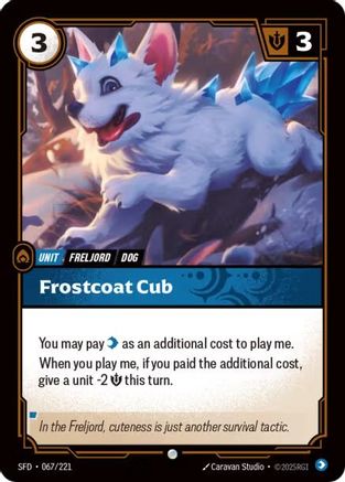 Frostcoat Cub (067/221) - Spiritforged Foil