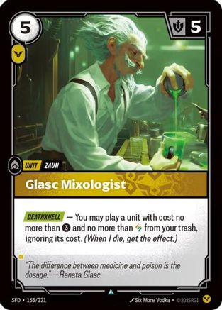 Glasc Mixologist (165/221) - Spiritforged Foil