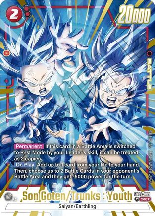 Son Goten/Trunks : Youth (Alternate Art) (FB08-009) - Saiyans Pride Holofoil