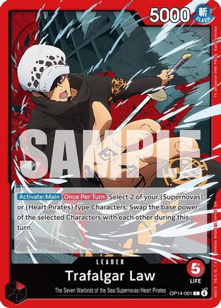 Trafalgar Law - OP14-001 (OP14-001) - The Azure Sea's Seven