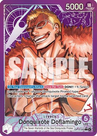 Donquixote Doflamingo - OP14-060 (Alternate Art) (OP14-060) - The Azure Sea's Seven Foil