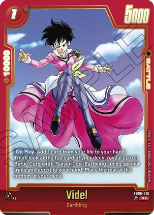 Videl - FB08-019 (Alternate Art) (FB08-019) - Saiyans Pride Holofoil