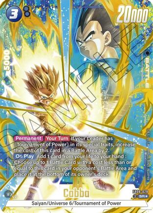 Cabba - FB08-029 (Alternate Art) (FB08-029) - Saiyans Pride Holofoil
