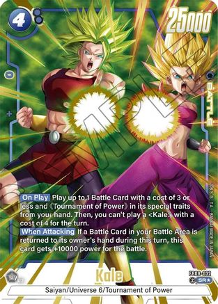 Kale - FB08-032 (Alternate Art) (FB08-032) - Saiyans Pride Holofoil