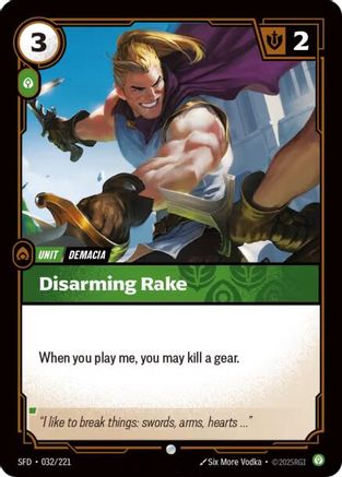 Disarming Rake (032/221) - Spiritforged Foil