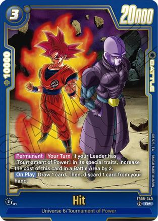 Hit (Alternate Art) (FB08-040) - Saiyans Pride Holofoil