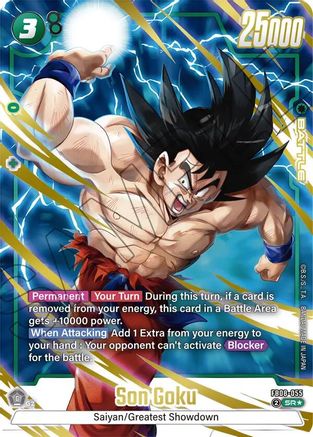 Son Goku - FB08-055 (Alternate Art) (FB08-055) - Saiyans Pride Holofoil