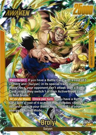 Broly - FB08-073 (Alternate Art) (FB08-073) - Saiyans Pride Holofoil