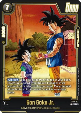 Son Goku Jr. - FB08-102 (Alternate Art) (FB08-102) - Saiyans Pride Holofoil