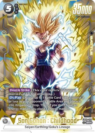 Son Gohan : Childhood - FB08-106 (Alternate Art) (FB08-106) - Saiyans Pride Holofoil