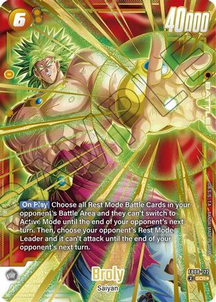 Broly - FB08-122 (Alternate Art) (FB08-122) - Saiyans Pride Holofoil
