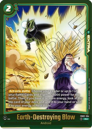 Earth-Destroying Blow (Alternate Art) (FB02-104) - Blazing Aura Holofoil