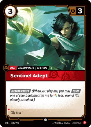Sentinel Adept (008/221) - Spiritforged Foil