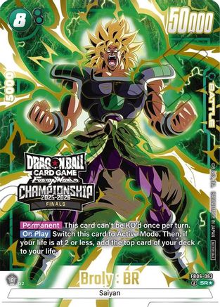 Broly : BR - FB06-063 (Championship 2025-2026 Finals) (FB06-063) - Tournament and Championship Promos Holofoil