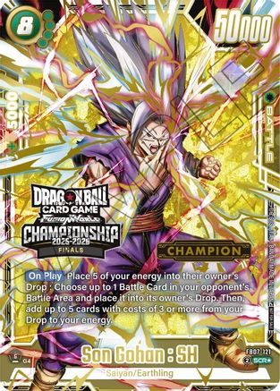 Son Gohan : SH - FB07-121 (Championship 2025-2026 Finals Champion) (FB07-121) - Tournament and Championship Promos Holofoil