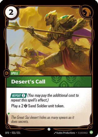 Desert's Call (031/221) - Spiritforged Foil