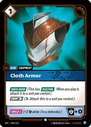 Cloth Armor (064/221) - Spiritforged Foil