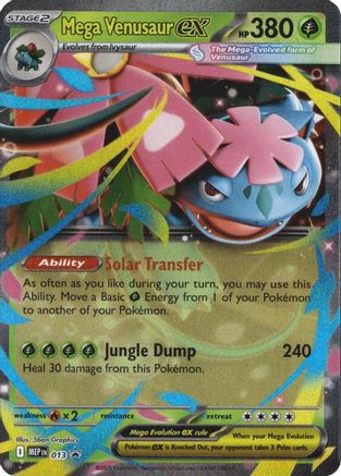 Mega Venusaur ex 013  - Holofoil ME Mega Evolution Promo - Promo