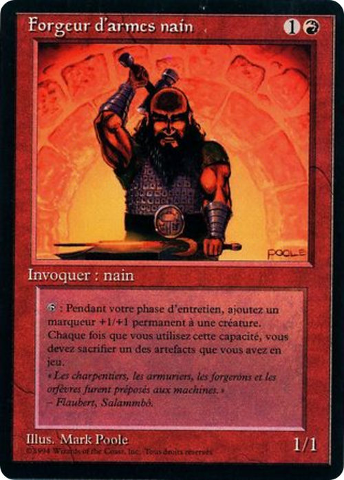 Dwarven Weaponsmith (FBB-) - Foreign Black Border