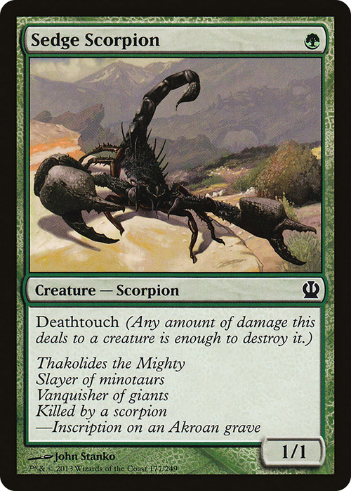 Sedge Scorpion (THS-177) - Theros Foil
