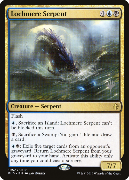 Lochmere Serpent (PPELD-195P) - Throne of Eldraine Promos