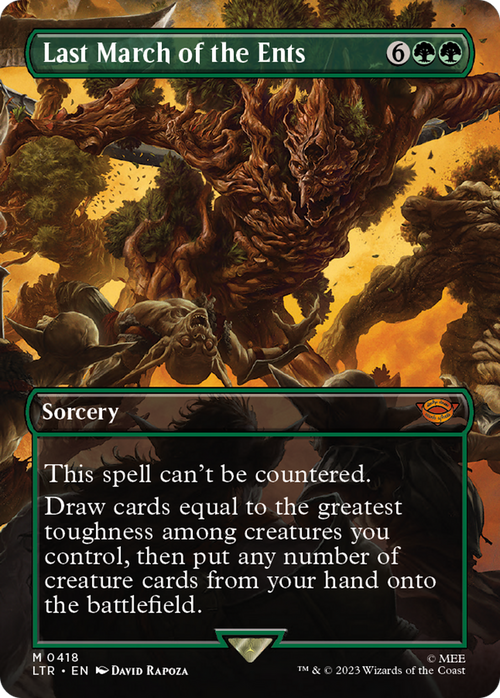 Last March of the Ents (Borderless) (LTR-418) - The Lord of the Rings: Tales of Middle-earth Foil