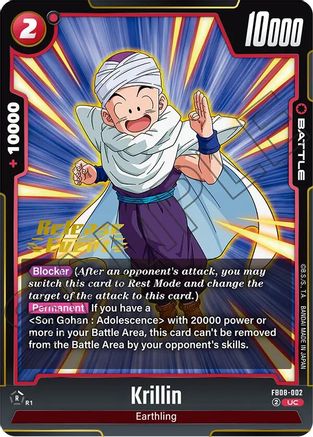 Krillin - FB08-002 (FB08-002) - Saiyans Pride Release Event Cards