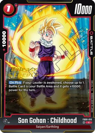 Son Gohan : Childhood - FB08-010 (FB08-010) - Saiyans Pride Release Event Cards