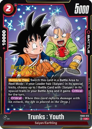 Trunks : Youth - FB08-015 (FB08-015) - Saiyans Pride Release Event Cards