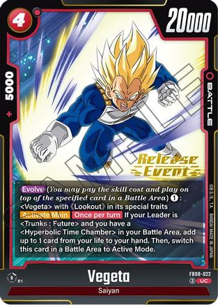 Vegeta - FB08-022 (FB08-022) - Saiyans Pride Release Event Cards
