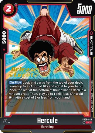 Hercule (FB08-023) - Saiyans Pride Release Event Cards