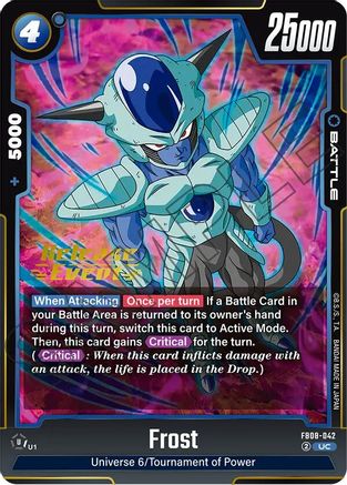 Frost (FB08-042) - Saiyans Pride Release Event Cards