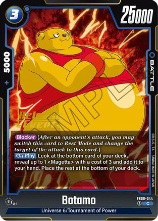 Botamo (FB08-044) - Saiyans Pride Release Event Cards