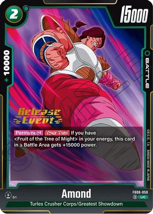 Amond (FB08-050) - Saiyans Pride Release Event Cards