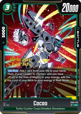 Cacao (FB08-052) - Saiyans Pride Release Event Cards