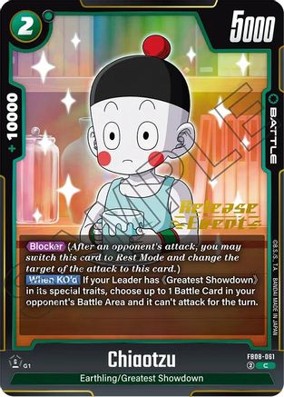 Chiaotzu (FB08-061) - Saiyans Pride Release Event Cards