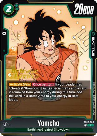 Yamcha (FB08-066) - Saiyans Pride Release Event Cards