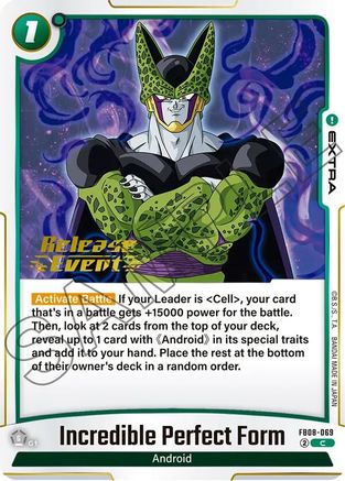 Incredible Perfect Form (FB08-069) - Saiyans Pride Release Event Cards