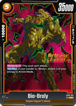 Bio-Broly (FB08-081) - Saiyans Pride Release Event Cards