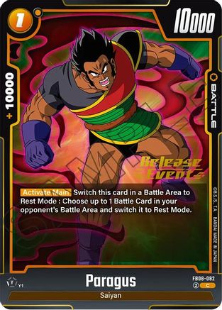 Paragus - FB08-082 (FB08-082) - Saiyans Pride Release Event Cards