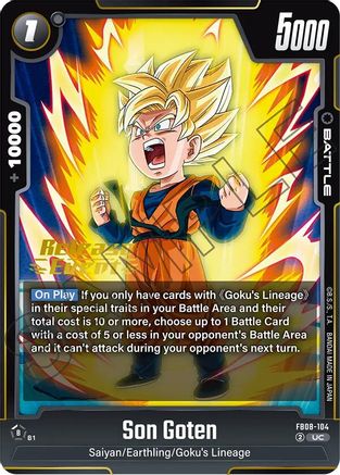 Son Goten (FB08-104) - Saiyans Pride Release Event Cards