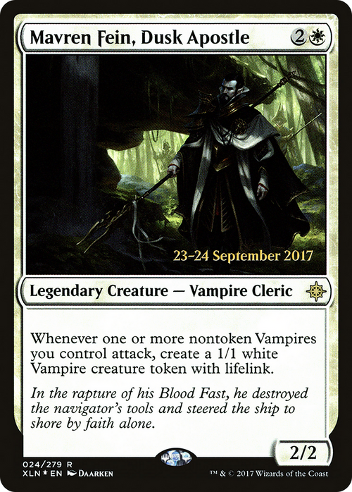 Mavren Fein, Dusk Apostle (PRE-24S) - Ixalan Promos Foil