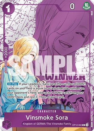 Vinsmoke Sora (Winner Pack 2026 Vol. 1) (OP12-062) - One Piece Promotion Cards Foil