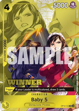 Baby 5 (Winner Pack 2026 Vol. 1) (OP12-112) - One Piece Promotion Cards Foil