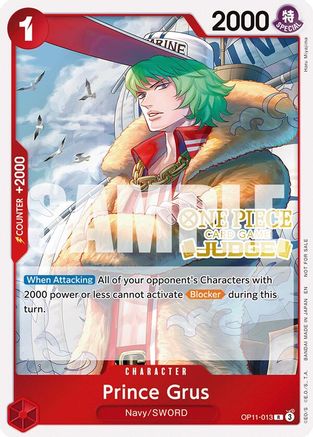 Prince Grus (Judge Pack Vol. 7) (OP11-013) - One Piece Promotion Cards Foil