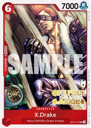 X.Drake (Judge Pack Vol. 7) (OP11-017) - One Piece Promotion Cards Foil