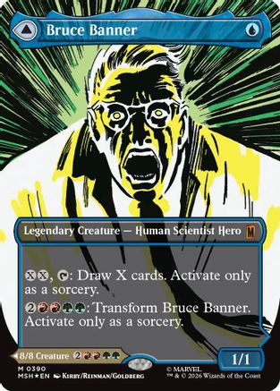 Bruce Banner (Borderless) (0390) (MSH-390) - Marvel Super Heroes Foil